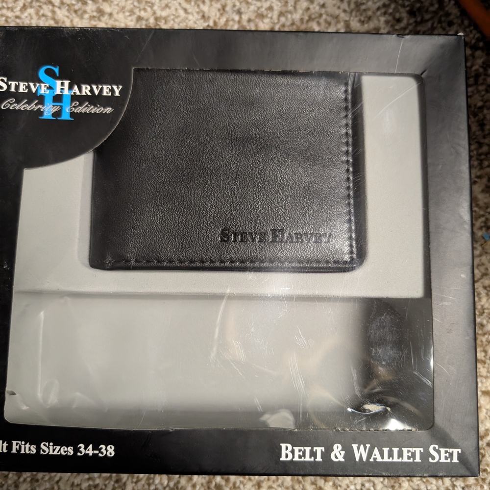 Black Belt & Wallet Set
